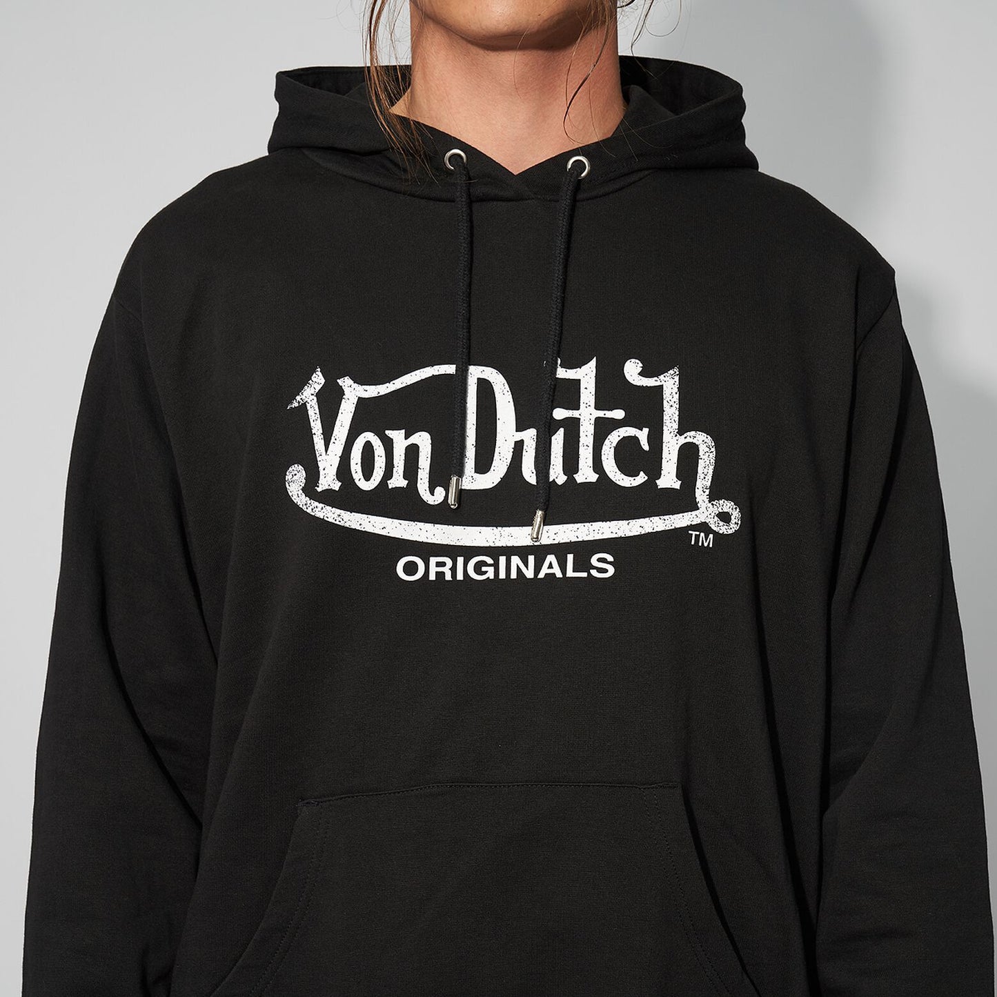 Von Dutch Originals Black Pullover Hoodie (Recreated Edition)