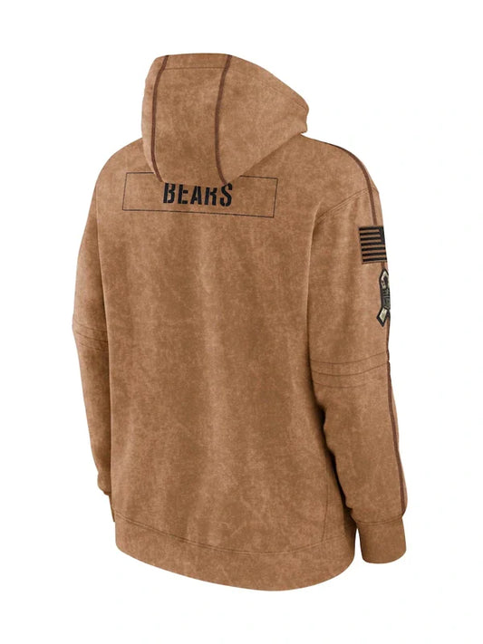 2023 Chicago Bears Salute To Service Hoodie Recreated Edition