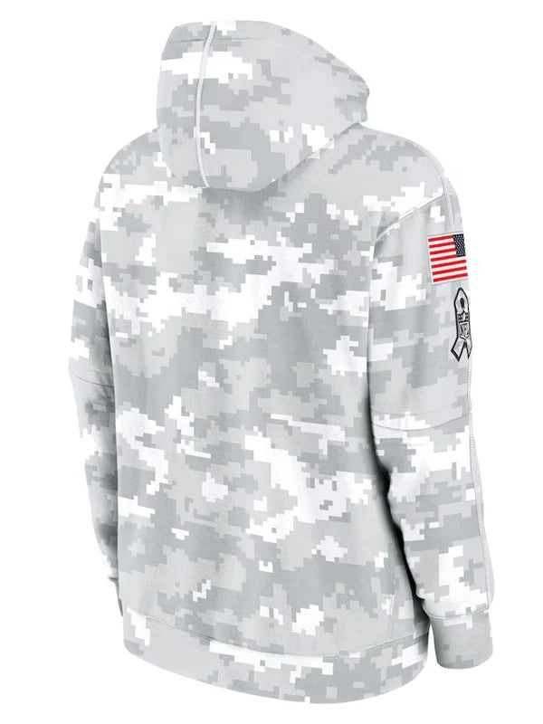 2024 Seattle Seahawks Arctic Camo Salute to Service Hoodie Recreated Edition