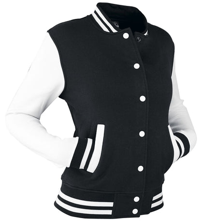 2-Tone College Varsity Jacket – Black-White Urban Classics Jacket