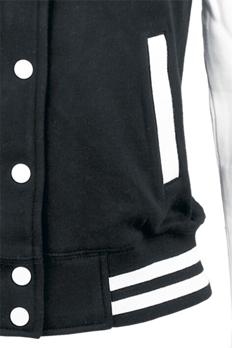 2-Tone College Varsity Jacket – Black-White Urban Classics Jacket