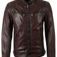 Colt W18 Lasanv" Leather Jacket red brown by Mauritius