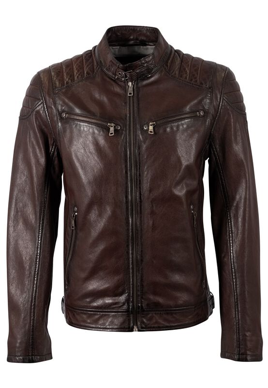 Colt W18 Lasanv" Leather Jacket red brown by Mauritius