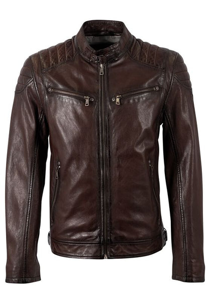 Colt W18 Lasanv Leather Jacket – Red Brown by Mauritius