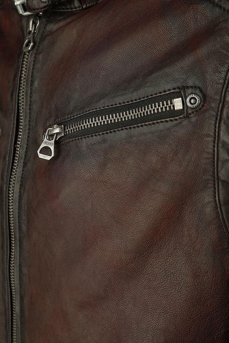 Colt W18 Lasanv" Leather Jacket red brown by Mauritius