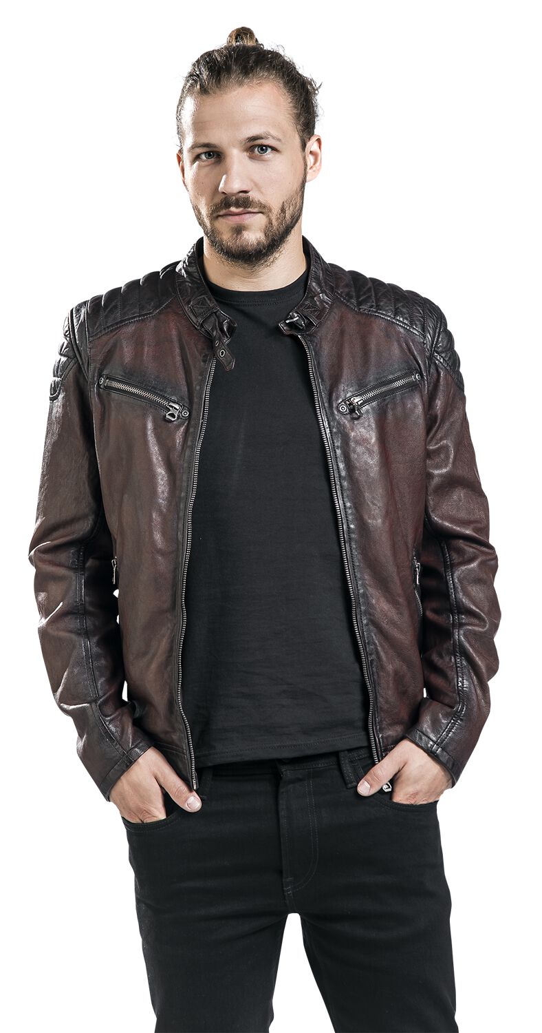 Colt W18 Lasanv" Leather Jacket red brown by Mauritius