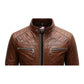 Austin Leather Brown Jacket – Men’s Premium Brown Leather Jacket