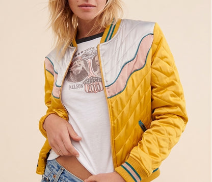 Superman &amp; Lois Tayler Buck Bomber Jacket