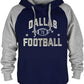 Dallas Football Hoodie – Navy Blue & Gray Graphic Pullover