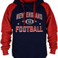 New England Football Hoodie – Vintage Athletic Pullover Sweatshirt
