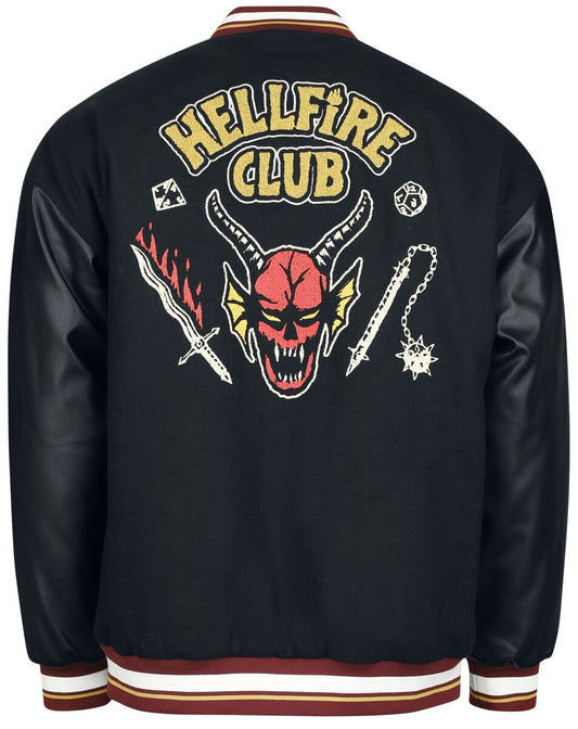 Hellfire Club Varsity Jacket – Black Stranger Things Varsity Jacket