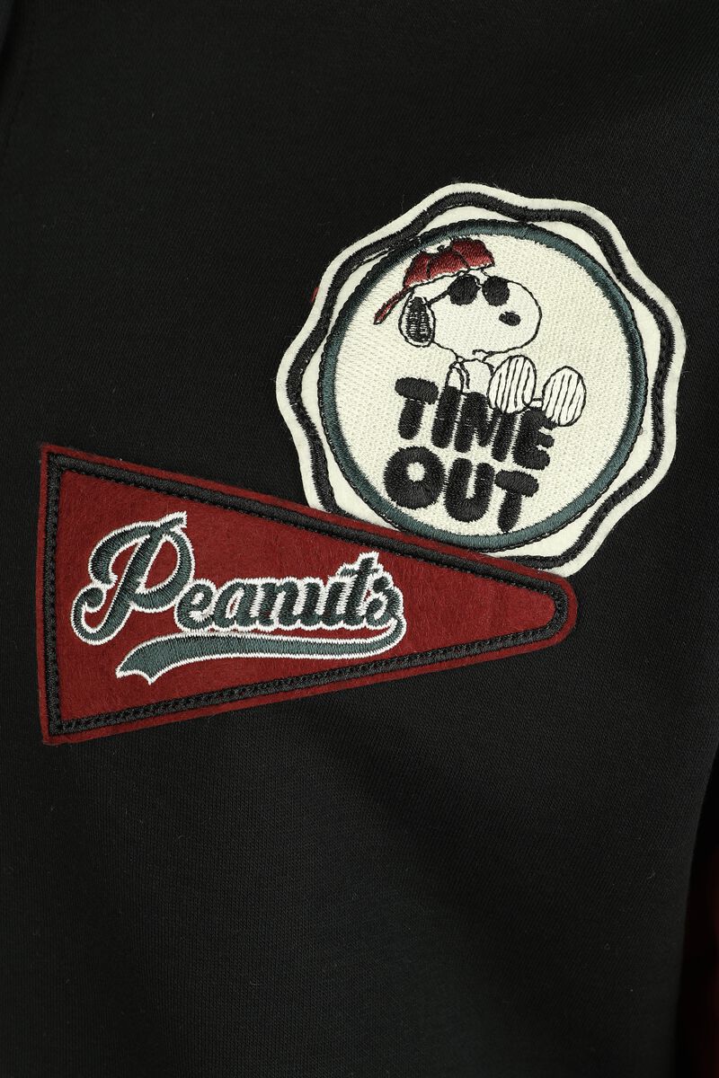 Good Grief Varsity Jacket – Black-Red Peanuts Jacket