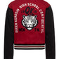 Bakersfield Highschool Varsity Jacket – Black-Red Mid-Season Jacket by Queen Kerosin