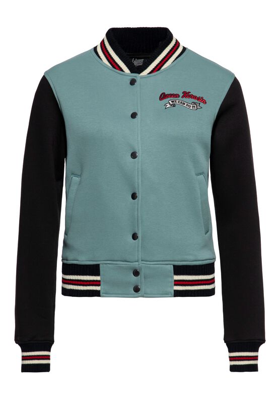 We Can Do It Varsity Jacket – Green Queen Kerosin Varsity Jacket