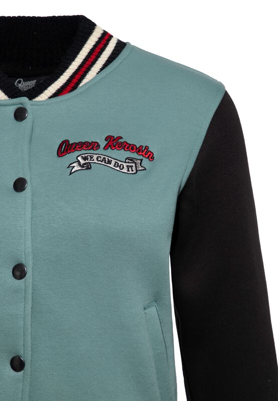We Can Do It Varsity Jacket – Green Queen Kerosin Varsity Jacket