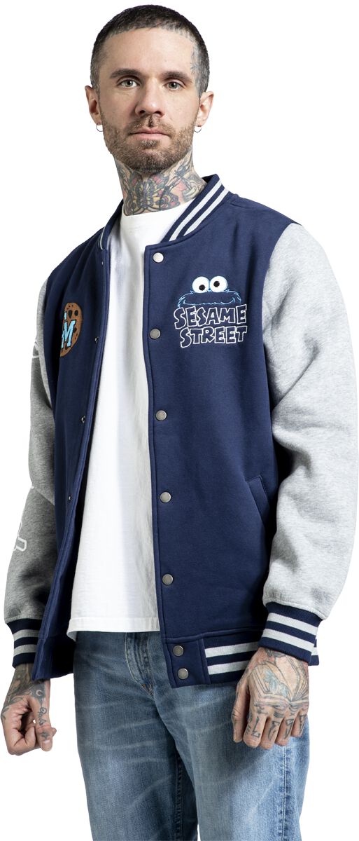 Cookie Monster Varsity Jacket Multicolour by Sesame Street