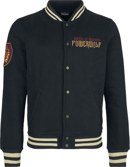 Metal Is Religion Varsity Jacket – Multicolour Powerwolf Varsity Jacket