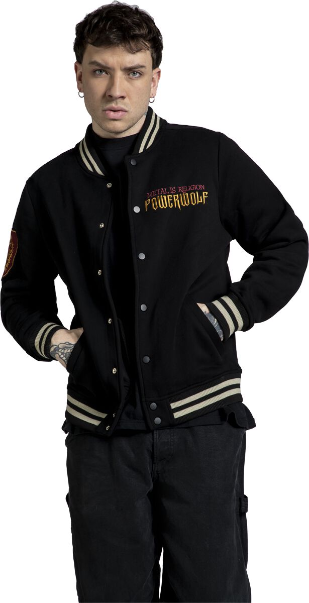 Metal Is Religion Varsity Jacket – Multicolour Powerwolf Varsity Jacket