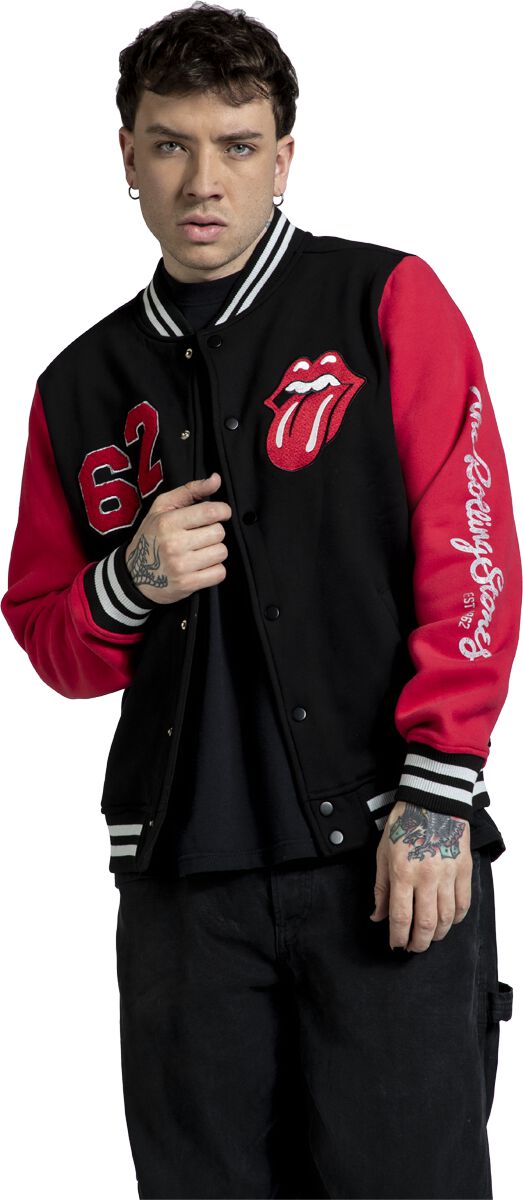 Tongue Varsity Jacket – Multicolor Rolling Stones Varsity Jacket