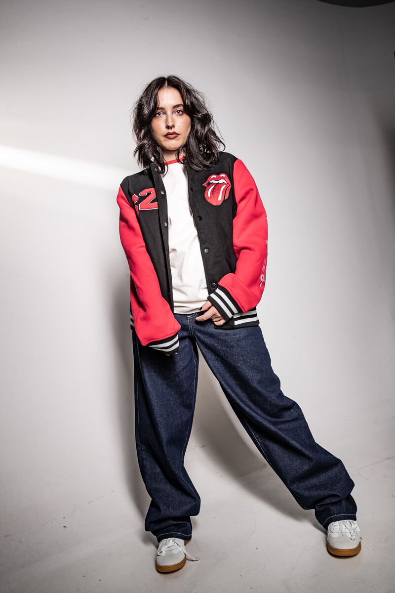 Tongue Varsity Jacket – Multicolor Rolling Stones Varsity Jacket