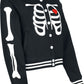 Skeleton Jacket – Black Varsity Jacket by Hell Bunny