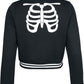 Skeleton Jacket – Black Varsity Jacket by Hell Bunny