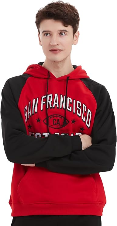 San Francisco Football Hoodie – Vintage Athletic Pullover Sweatshirt – image 3