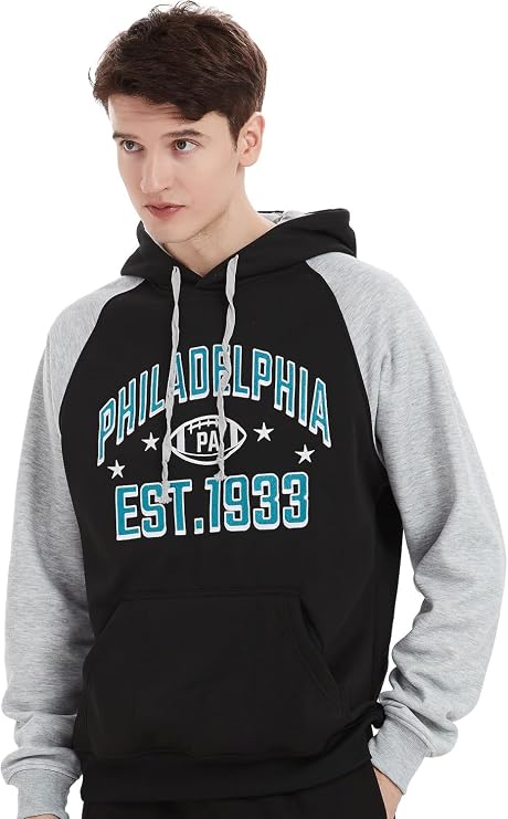 Philadelphia Football Hoodie – Vintage Athletic Pullover Sweatshirt – image 4