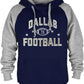 Dallas Football Hoodie – Navy Blue & Gray Graphic Pullover – image 4