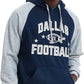 Dallas Football Hoodie – Navy Blue & Gray Graphic Pullover – image 3