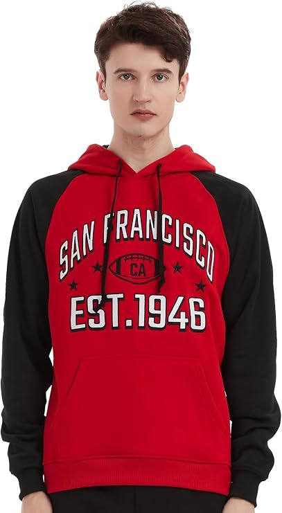 San Francisco Football Hoodie – Vintage Athletic Pullover Sweatshirt – image 4