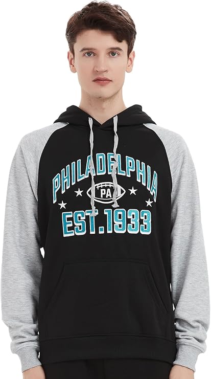 Philadelphia Football Hoodie – Vintage Athletic Pullover Sweatshirt – image 5