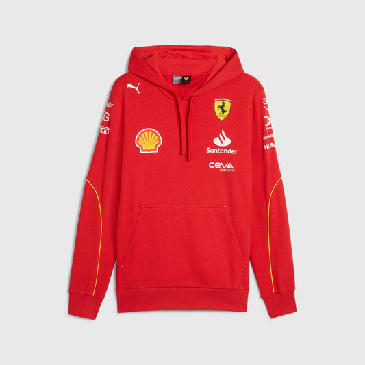 Scuderia Ferrari Hoodie – Red Fleece Pullover (Recreated Edition)