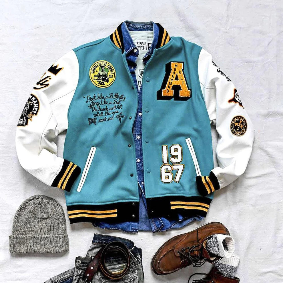 Ali Quote Melton Jacket