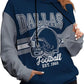Dallas Football Jacket – Blue & Gray Sports Jacket