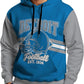 Detroit Football Graphic Hoodie – Blue & Gray Pullover