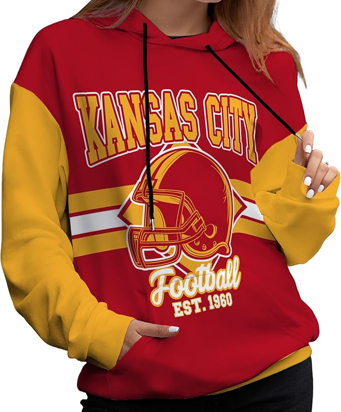 Kansas City Football Jacket – Red &amp; White Sports Jacket