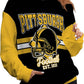 Pittsburgh Football Hoodie – Black & Gold Graphic Pullover – image 3