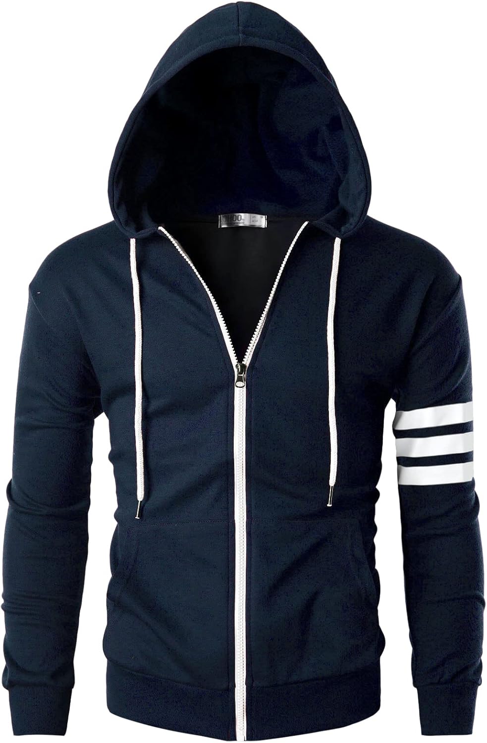 Mens Slim Fit Striped Hoodie Recreated Edition