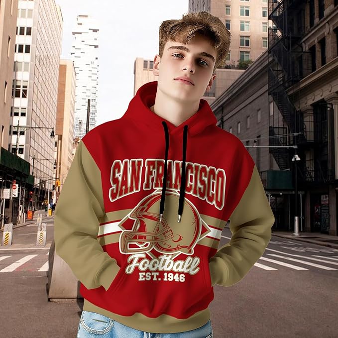 San Francisco Football Graphic Hoodie – image 3