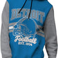 Detroit Football Graphic Hoodie – Blue & Gray Pullover