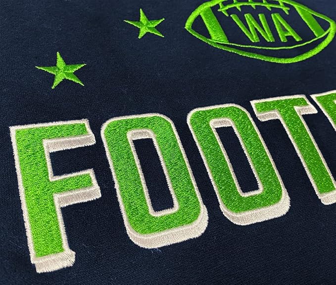 Seattle Football Hoodie – Vintage Athletic Pullover Sweatshirt – image 5