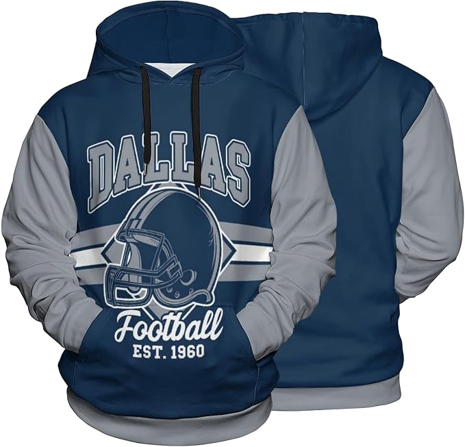 Dallas Football Jacket – Blue & Gray Sports Jacket