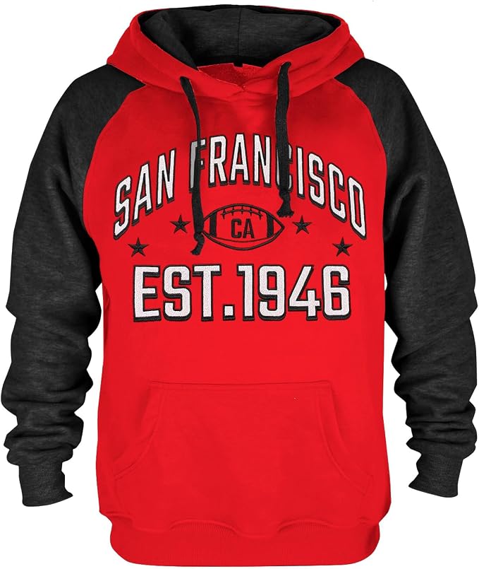 San Francisco Football Hoodie – Vintage Athletic Pullover Sweatshirt
