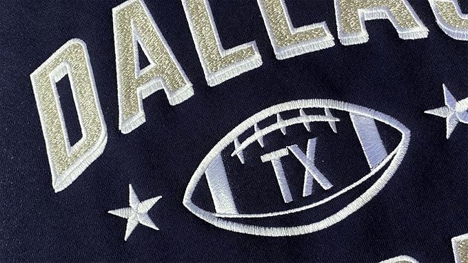 Dallas Football Hoodie – Navy Blue & Gray EST. 1960 Graphic Pullover – image 3