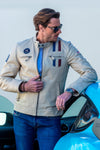 Men's Steve McQueen x Le Mans Austin Ecru Leather Jacket
