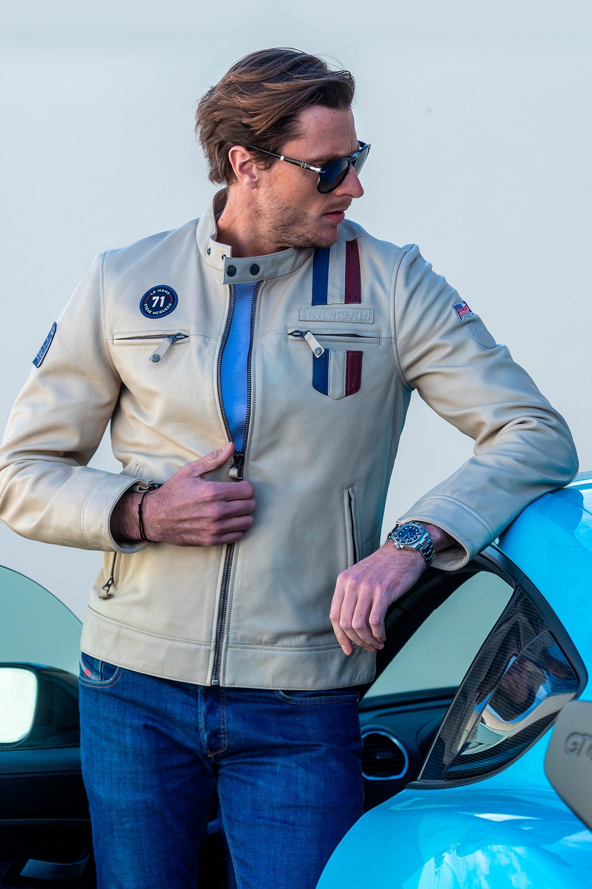 Steve McQueen x Le Mans Austin Ecru Jacket for Men