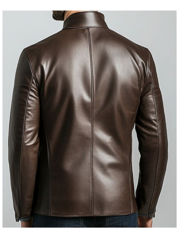 Alexander Leather Brown Jacket – Men’s Leather Jacket (Brown)