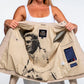 Blouson en Cuir Steve McQueen x Le Mans Amber Écru Femme
