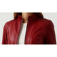 Ava Leather Red Jacket - Women Leather Jacket Red